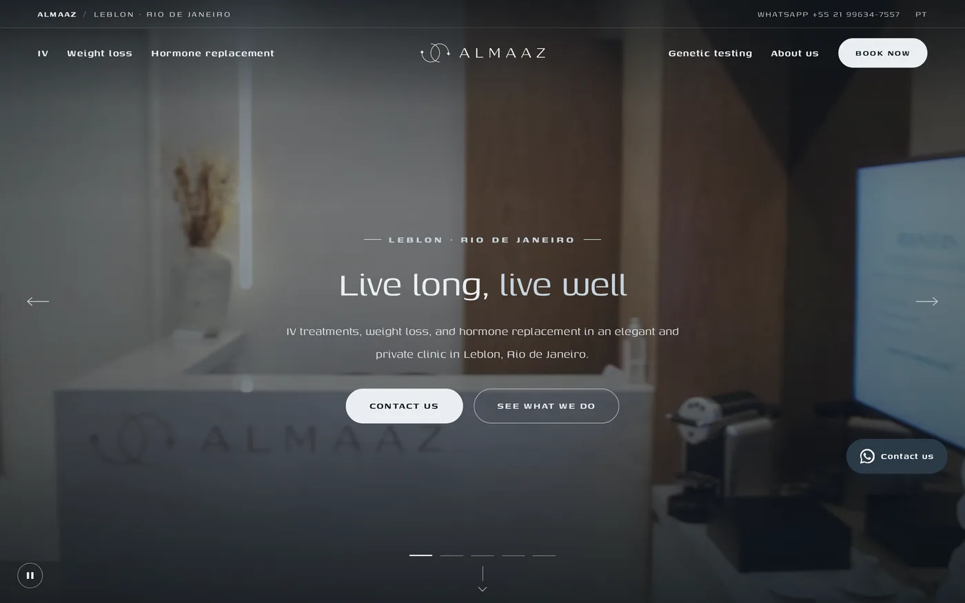 Site da clínica Almaaz